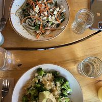 fool ii ramen (top) and green goddess bowl (bottom)  at Life Alive Organic Cafe in Salem
