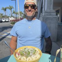 Large dragon bowl   at Backyard Bowls in Goleta