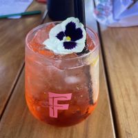 Aperol spritz  at Fox's Hawker House & Garden in Mount Maunganui