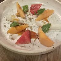 Seasonal Chef’s Tasting Menu - BC Melons Dessert  at The Acorn in Vancouver