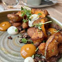 Potato with pepper / ketchup   at The Acorn in Vancouver