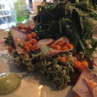 Raw dish at The Acorn in Vancouver