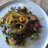 Summer tart at The Acorn in Vancouver