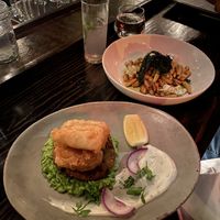 Halloumi and pasta at The Acorn in Vancouver