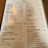 50p surcharge for oat milk   at The Hide Cafe & Deli in Pocklington