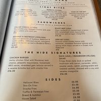 One specific vegan option sandwich  at The Hide Cafe & Deli in Pocklington