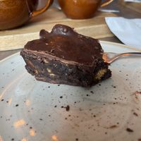 Very very rich but nice brownie   at The Hide Cafe & Deli in Pocklington