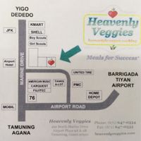 Notice that it doesn’t face the road - use this map! at Heavenly Veggies in Guam