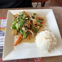 Thai & I basil stir fry   at Thai and I in Bunnell