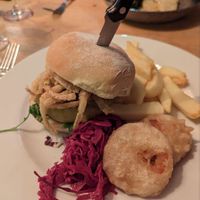 Burger at The Bunch of Grapes in Pontypridd