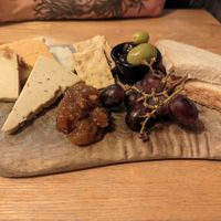 Cheese board at The Bunch of Grapes in Pontypridd