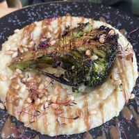 Broccoli steak and mash  at The Bunch of Grapes in Pontypridd