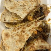 Vegan quesadilla from the Mexican spot  at JACX&CO in Long Island City