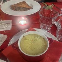 Mashed potatoes with Irish stew  at Roode Remise in Amsterdam