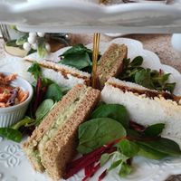 Sandwiches at The Curly Swirly Tearooms in Barnsley