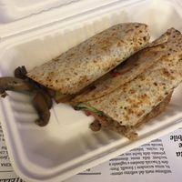Takeaway seitan piadina at Otivm Bar in Padua