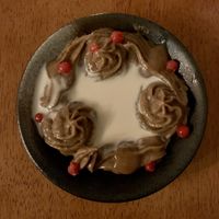 Authentic Estonian dessert, very interesting bread-pudding. An absolute treat!  at Klorofüll in Tallinn