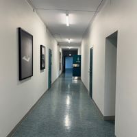 Hallway leading to room nr. 208 — not one of the usual studios in the building! at Klorofüll in Tallinn