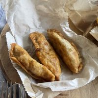 fried dumplings   at Vegelicious in Cheltenham