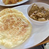 Roti Paratha with beef rendang   at Vegelicious in Cheltenham