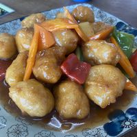 sweet n sour "pork"  at Vegelicious in Cheltenham