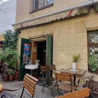 Outdoor front of restaurant at Klubokawiarnia Mleczarnia in Wroclaw