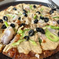 Pizza Italiano with vegan cheeze  at Millets of Mewar - City Palace Rd in Udaipur