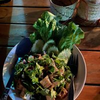 Tofu larb  at Green Restaurant in Vang Vieng