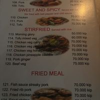   at Green Restaurant in Vang Vieng