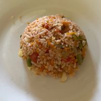 Rice with vegetables at Restaurante Diverso Trinitario in Trinidad