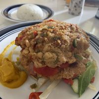 Vegan chickpea ”milanese"  at Restaurante Diverso Trinitario in Trinidad
