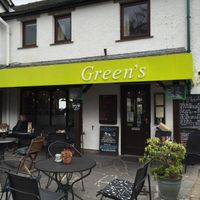 Shop front at Greens Cafe in Grasmere