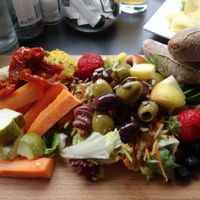 Green's vegan platter at Greens Cafe in Grasmere
