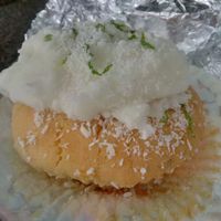Lime & Coconut Cupcake at Greens Cafe in Grasmere