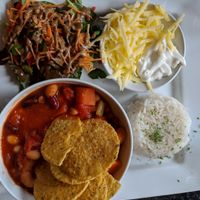 Vegan Chilli at Greens Cafe in Grasmere