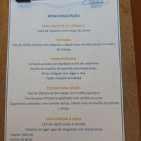 Menu de hoje at Cura - Cozinha Orgânica in Brasilia