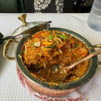 Vegetable biriyani   at Gandhi Palace in Cascais