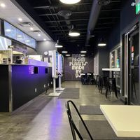 Odd burger interior   at Odd Burger in Calgary