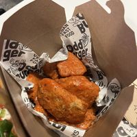 Hot buffalo chicken- too hot no flavour in sauce  at Odd Burger in Calgary