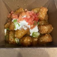 Cheesey tater tots  at Odd Burger in Calgary