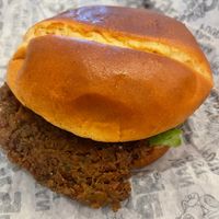 Double burger  at Odd Burger in Calgary