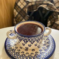 Red borscht  at Pierozek in Brooklyn