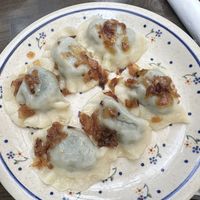 Spinach pierogi  at Pierozek in Brooklyn