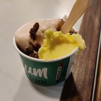 Chocolate / mandarina / ginger at Delizium Gelateria Italiana Quito in Quito