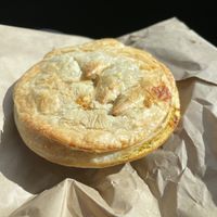 Vegetable curry pie  at Nimmitabel Bakery in Nimmitabel