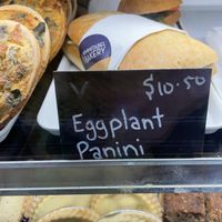 Eggplant Panini they can toast it   at Nimmitabel Bakery in Nimmitabel