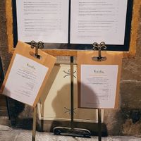 Menu at Cuculia in Florence