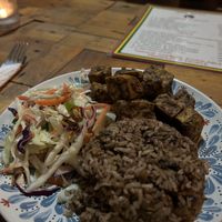 Vegan Jerk tofu dish  at The Jerk Spot in Pai