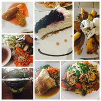 An Assortment of Food from One Visit (Summer, 2015) at Vegetarian Haven in Toronto