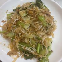 Vegan pad thai with added tofu  at Meiling in Pakse